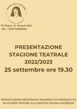 Al via la stagione teatrale del Teatro Sala Molière targato Nando Paone