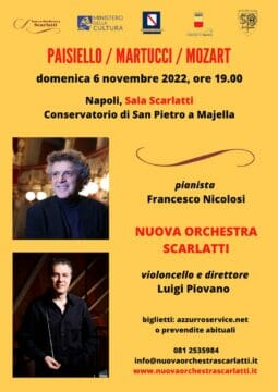 NUOVA ORCHESTRA SCARLATTI | Musica classica napoletana con il pianista Francesco Nicolosi e il violoncellista direttore Luigi Piovano
