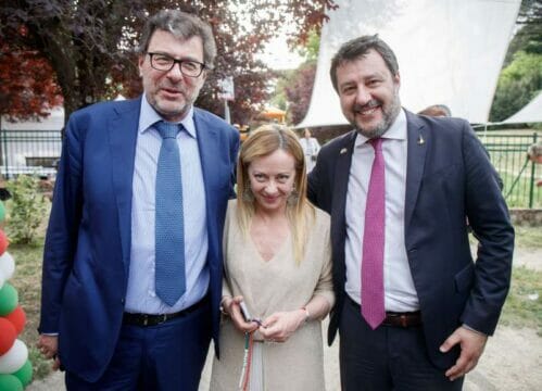 Nuovi ministri,Meloni:”Giorgetti sarebbe ottimo ministro Economia”
