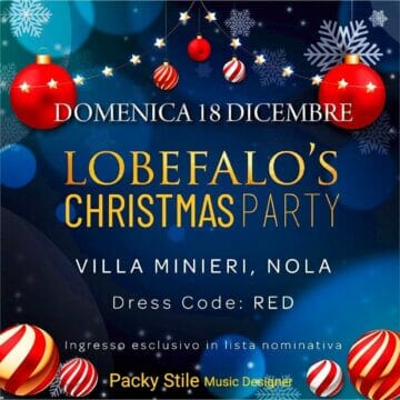 Il Lobefalo’s Christmas Party a Villa Minieri si veste di Rosso