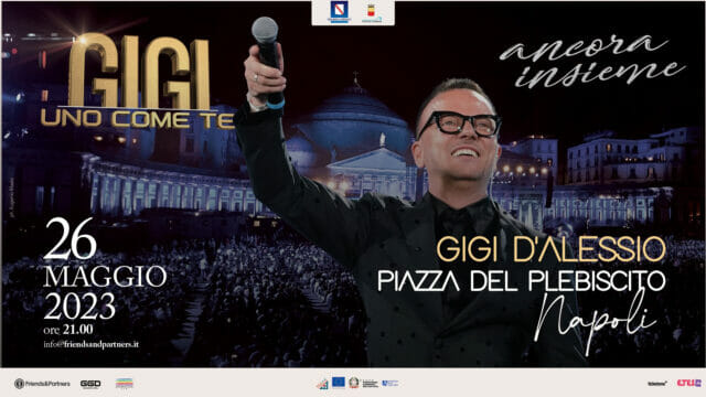 Gigi D’Alessio in grande stile ritornerà in Piazza Plebiscito: un altro doppio concerto il 26 e il 27 maggio 2023