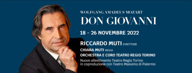 Il grande ritorno al Regio Torino del Maestro Riccardo Muti per Don Giovanni di Mozart