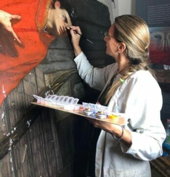 Artemisia Gentileschi, restauro live del quadro “I Santi Procolo e Nicea” per i visitatori di “Puteoli Sacra”