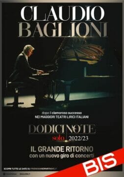 Claudio Baglioni live con il suo tour “DODICI NOTE SOLO BIS”: tappa anche al San Carlo di Napoli