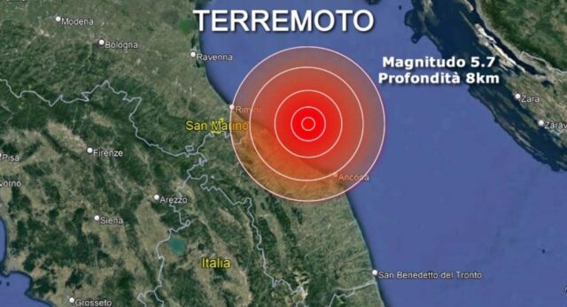 Terremoto nelle Marche:”E’ una fortuna che la scossa sia avvenuta in mare, si è evitata una tragedia”