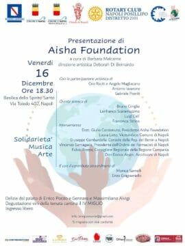 E’ tutto pronto per il grande evento solidale Aisha Foundation: arte, musica e spettacolo