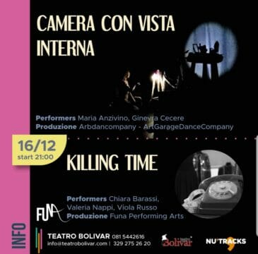 Al teatro Bolivar va di scena “Camera con vista interna” e “Killing Time”