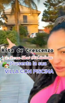 La star di Tik-Tok Rita De Crescenzo lascia il centro di Napoli per prendere una mega villa nell’area flegrea