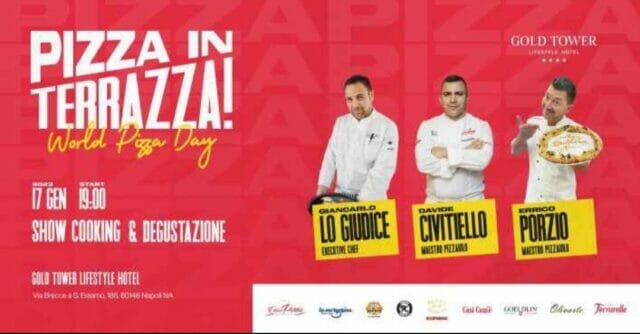 Al Gold Tower Lifestyle Hotel il grande evento “Pizza in Terrazza”: Va di scena il gusto
