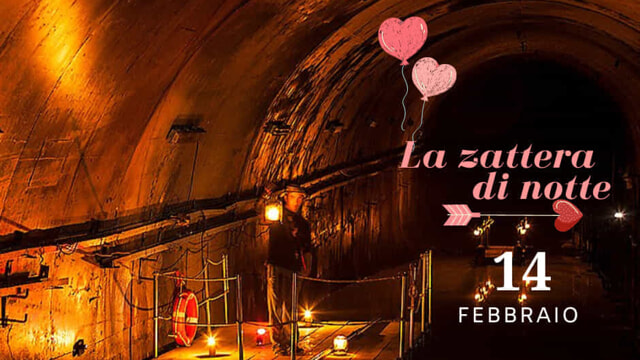 La serata d’amore di San Valentino nel sottosuolo della Galleria Borbonica