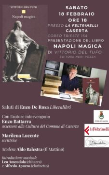 A Caserta la presentazione del libro Napoli magica di Vittorio del Tufo