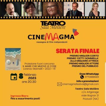 “Cinemagma”, ultimo atto: la kermesse si chiude con la giornata di premiazione e la proiezione del corto fuori concorso “Il mare che muove le cose” di Lorenzo Marinelli