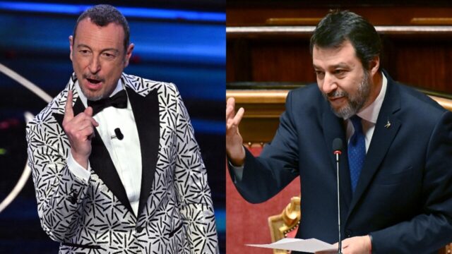 Amadeus attacca Salvini:”Sono quattro anni che se la prende con il Festival: basta non guardarlo”
