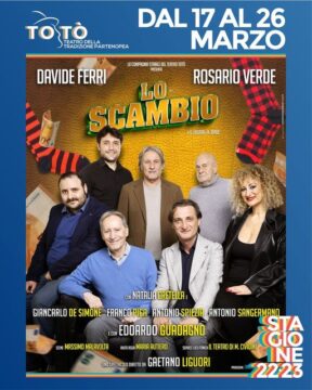 Al Teatro Totò va di scena “Lo Scambio” con Davide Ferri e Rosario Verde