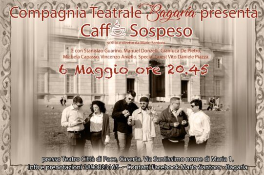 Al Teatro Città della pace in scena lo spettacolo il “caffè sospeso”