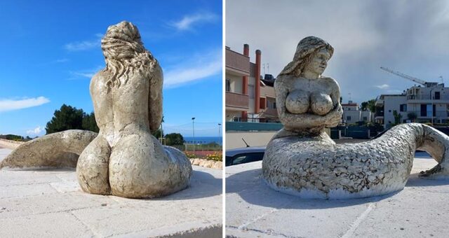 Statua curvy nella piazza di Monopoli: “Omaggio alla donna imperfetta”