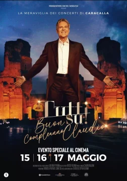 Claudio Baglioni nelle sale cinematografiche con un film evento “Tutti su”: dal palco al teatro per un un turbinio di emozioni