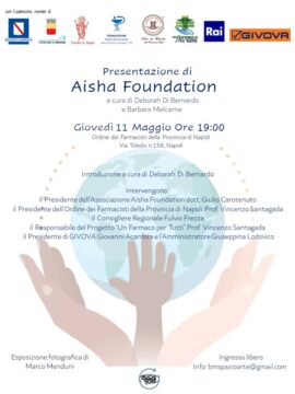 Il progetto “Un Farmaco per Tutti” e GIVOVA con l’Associazione Aisha Foundation: “un grande mosaico di solidarietà”