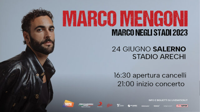 L’attesa è terminata, oggi Marco Mengoni allo Stadio Arechi di Salerno