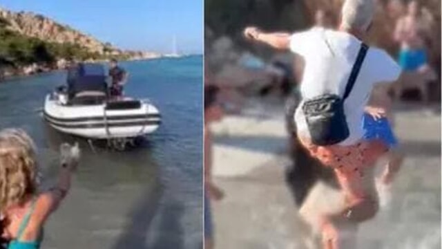 Turista invade la spiaggia col suo gommone e spintona una signora: scatta la rissa col marito