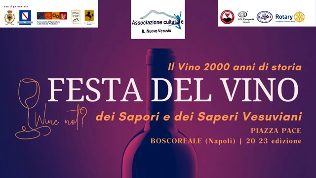E’ tutto pronto per la “Festa del Vino, dei Sapori e dei Saperi Vesuviani” dal 14 al 15 ottobre