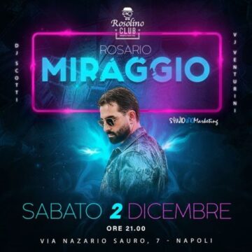 Una serata spettacolare con Rosario Miraggio al Rosolino Club