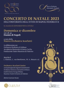 Al Duomo di Napoli va in scena “Concerto di Natale” per gli 800 anni della Federico II, in memoria di Giogiò