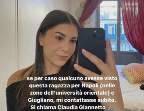 Ultim’ora scomparsa giovane ragazza a Napoli: lanciato l’appello sui social