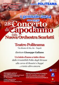 Al Politeama di Napoli va di scena il 28° Concerto di Capodanno della Nuova Orchestra Scarlatti.