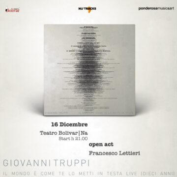 Sold out al Teatro Bolivar per Giovanni Truppi
