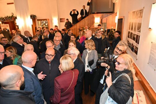 TEATRO DIANA| Il Ministro Sangiuliano in visita al Diana per la Mostra sui 90anni