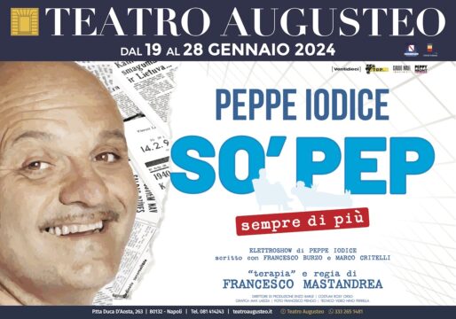 TEATRO AUGUSTEO | PEPPE IODICE in scena con l’elettroshow “So’ Pep …sempre di più”