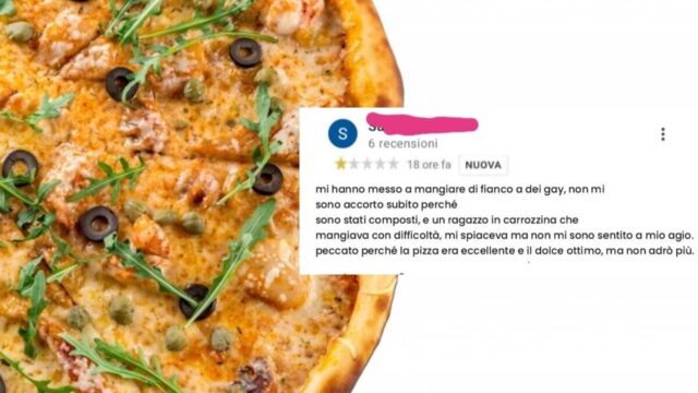 Pizzeria respinge cliente omofobo e disabilefobo: “Se non rispetti gay e disabili, vai altrove”