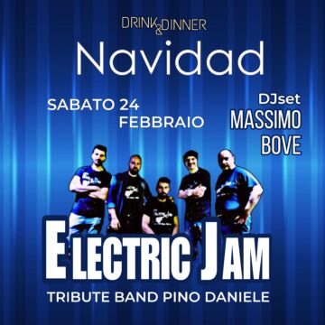 Al Navidad arrivano gli Electric Jam tribute Pino Daniele: il vero blues che arriva al cuore. 