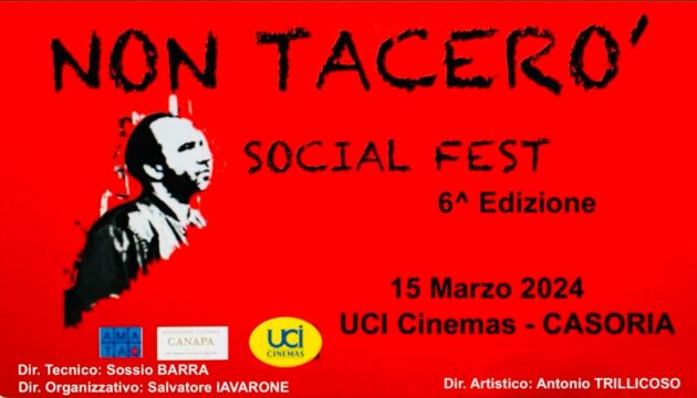 NON TACERÒ SOCIAL FEST 2024 – 6^ EDIZIONE