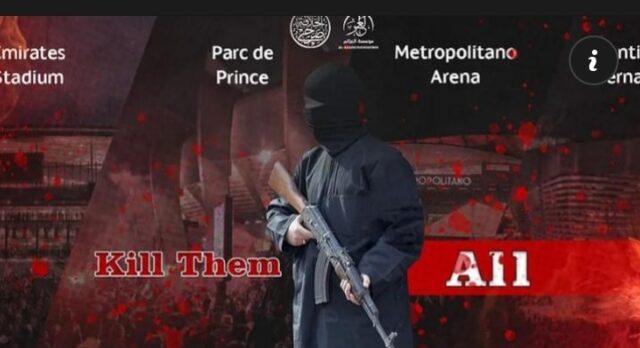 L’Isis minaccia la Champions League. Pubblica una foto dei quattro stadi e scrive: “Uccideteli tutti”