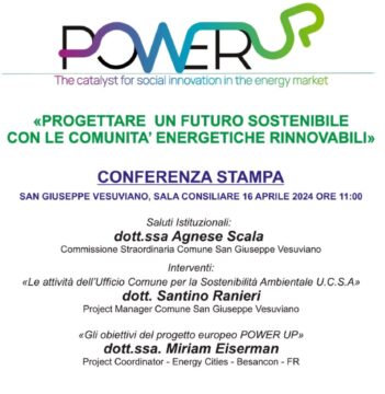 Progetto POWER UP presentazione al Comune di San Giuseppe Vesuviano