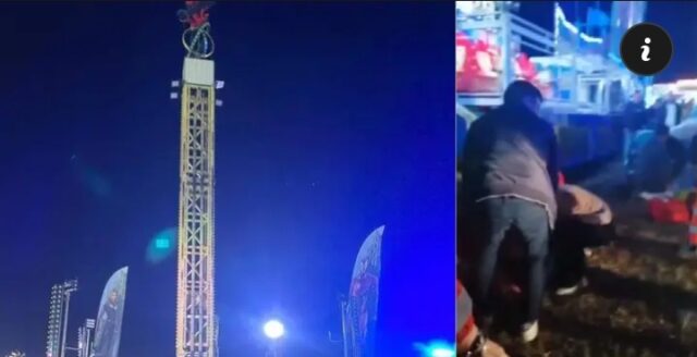Terrore al luna park, giostra si stacca da supporto durante la festa: 9 feriti gravi