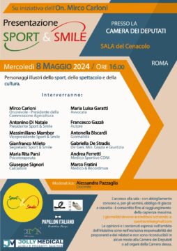 Presentazione alla Camera dell’associazione Sport & Smile per una sinergia tra sport e disabilità