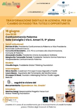 Palermo, in Confcommercio il dibattito su trasformazione digitale come chiave per la rinascita del Sud