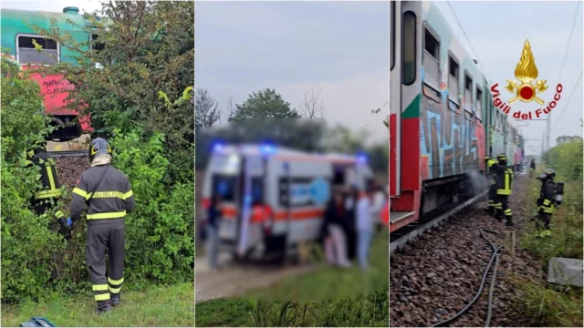 Treno in fiamme: a bordo c’erano 45 studenti, 9 di loro intossicati