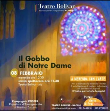 Sabato 8 febbraio al Teatro Bolivar ḕ di scena “Il Gobbo di Notre Dame”