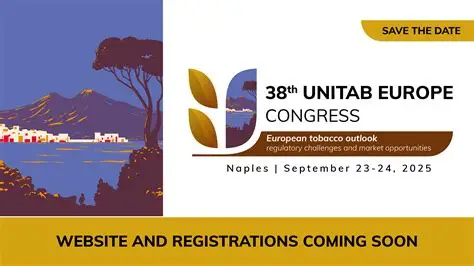 NAPOLI PER DUE GIORNI CAPITALE EUROPEA DEL TABACCO: AL VIA IL 23 SETTEMBRE IL 38° CONGRESSO DI UNITAB EUROPA