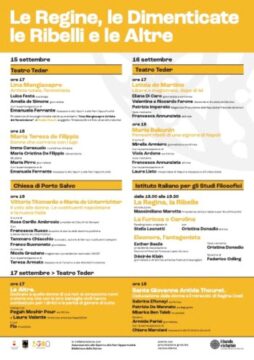 NAPOLI – ‘Le Regine, le Dimenticate, le Ribelli e le Altre’ – I edizione