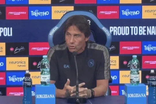 Napoli-Sporting 2-1: la conferenza stampa di Antonio Conte dopo la partita