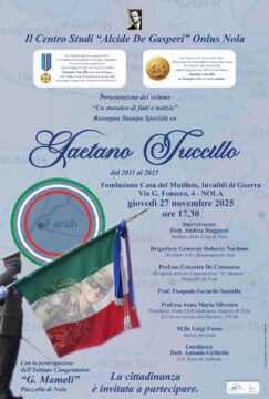 Nola la presentazione della “Rassegna stampa speciale su Gaetano Tuccillo” di Luigi Fusco
