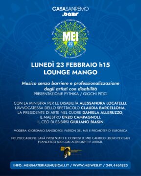 La settimana del Festival di Sanremo  si apre a Casa Sanremo Chateau d’AxPalaItalia Enit  con la presentazione di Pythika  con il Ministro Alessandra Locatelli a cura del Mei