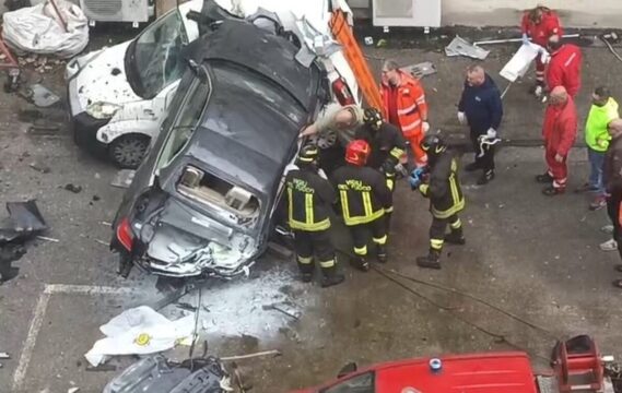 Auto precipitata nel vuoto: muore 84enne, la moglie ricoverata in ospedale