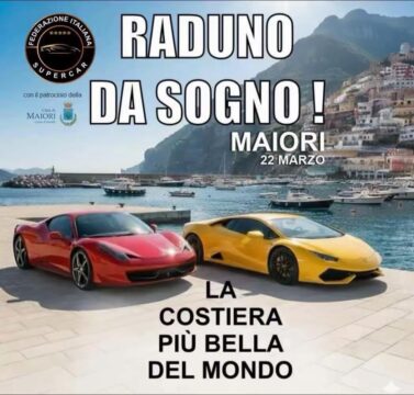 SUPERCAR, RADUNO A MAIORI DOMENICA 22 MARZO
