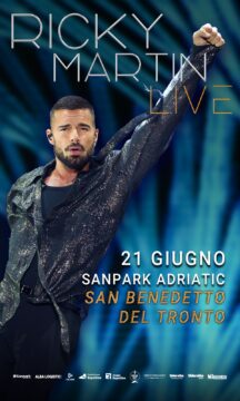 RICKY MARTIN torna in concerto in Italia dopo 15 anni: live il 21 giugno 2026 al Sanpark di San Benedetto del Tronto